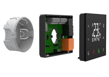 Preview: RFTC-3/B  (schwarz) Glas-Touch-Thermostat