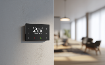 Preview: RFTC-3/B  (schwarz) Glas-Touch-Thermostat