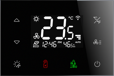RFTC-3/B  (schwarz) Glas-Touch-Thermostat