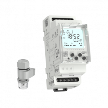 Dämmerungsschalter mit Zeitschaltuhr und WLAN SOU-13/1 + Sensor SKS-200