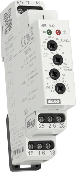 Spannungsüberwachungsrelais HRN-36/2  DC 6-30V