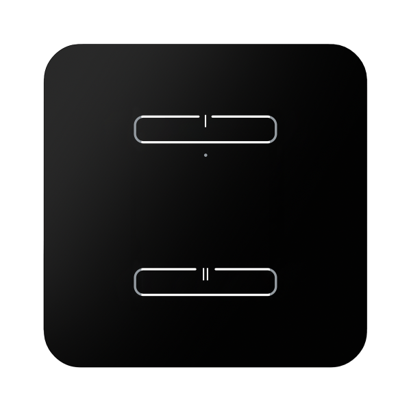 Funk-Glaswandschalter RFGB-220/B (schwarz)