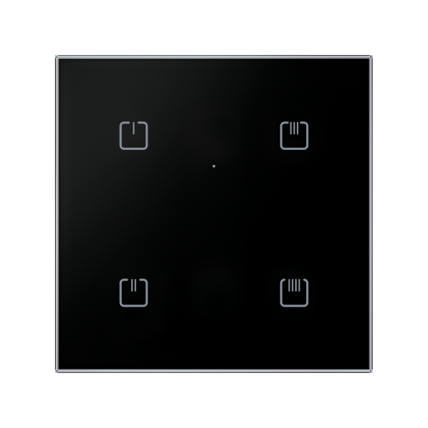 Funk-Glaswandschalter RFGB-40/B (schwarz)