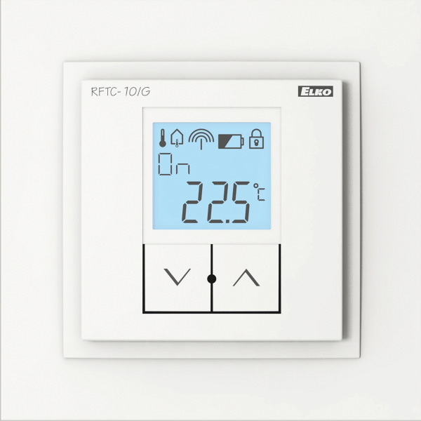 RFTC-10/G/BR/BR  Funk Thermostat (Weiß/Weiß)