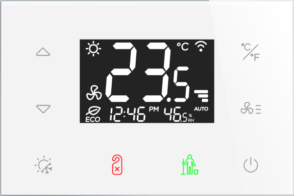 RFTC-3/W (weiß) Glas-Touch-Thermostat